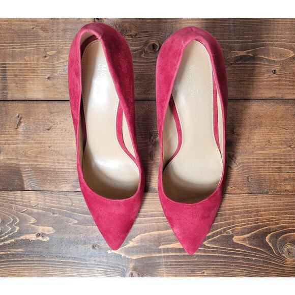 Michael Kors Suede Pointed Toe High Heel Dress Shoe Womens Size 9.5 Medium - Picture 4 of 7
